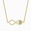 Load image into Gallery viewer, Infinity Evil Eye Gold Chain Necklace
