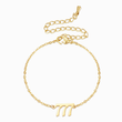 Load image into Gallery viewer, gold Angel Number 777 Bracelet on a white background
