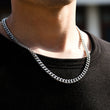 Load image into Gallery viewer, A model wearing To My Son, I Love You Silver Link Chain Necklace
