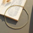Load image into Gallery viewer, To My Son, I Love You Gold Link Chain Necklace on a book page
