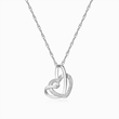 Load image into Gallery viewer, To My Daughter, Our Hearts Are Always Linked Together Interlocking Heart Necklace on a white background
