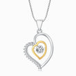 Load image into Gallery viewer, Work Bestie Luxe Heart Necklace on a white background (pendant closer look)
