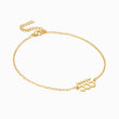 Load image into Gallery viewer, 555 angel number gold plated anklet
