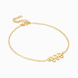 Load image into Gallery viewer, 999 angel number gold plated anklet
