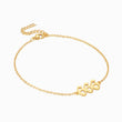 Load image into Gallery viewer, 666 angel number gold plated anklet
