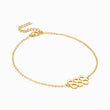 Load image into Gallery viewer, 888 angel number gold plated anklet
