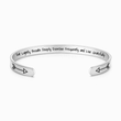 Load image into Gallery viewer, Eat Lightly, Breathe Deeply, Exercise Frequently, and Live Gratefully bracelet on a white background
