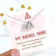 Load image into Gallery viewer, My Badass Tribe Friendship Necklace - S925 on a personalized message card

