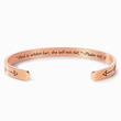 Load image into Gallery viewer, God Is Within Her - Psalm 46:5 rose gold Bracelet on a white background
