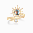 Load image into Gallery viewer, gold To My Daughter gold Sunshine Fidget Ring on a white background
