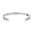 Load image into Gallery viewer, Remember whose granddaughter you are silver cuff bracelet
