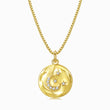Load image into Gallery viewer, Moon and Stars Gold plated Coin Necklace
