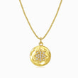 Load image into Gallery viewer, Jeweled Star of David Coin Necklace on a white background
