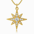 Load image into Gallery viewer, pendant of Jeweled Star of David Necklace on a white background
