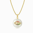 Load image into Gallery viewer, Round Multicolored Evil Eye Necklace
