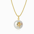 Load image into Gallery viewer, Multicolored Tree of Life Pearl Pendant Necklace in a white background
