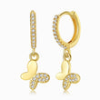 Load image into Gallery viewer, Half Butterfly Gold plated Earrings
