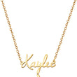 Load image into Gallery viewer, gold Custom Fairy Name Necklace on a white background
