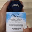 Load image into Gallery viewer, I&#39;m Not A Widow, I&#39;m A Wife To A Husband With Wings Ring with a SVANA Design message card
