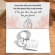 Load image into Gallery viewer, Personalized calendar keychain together with wonderful message card
