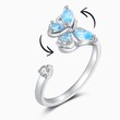 Load image into Gallery viewer, Butterfly fidget ring in a white background
