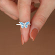 Load image into Gallery viewer, Until We Meet Again Butterfly Fidget Ring being held by a model
