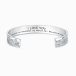 Load image into Gallery viewer, I Love You Believe In Yourself As Much As I Believe In You bracelet on a white background
