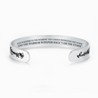 Load image into Gallery viewer, The Warrior Whispers Back - I Am The Storm bracelet on a white background
