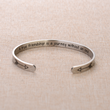 Load image into Gallery viewer, A True Friendship is a Journey Without an End silver bracelet
