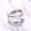 Load image into Gallery viewer, i am enough ring front view
