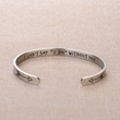 Load image into Gallery viewer, Silver plated wedding bracelet with message &quot;I can&#39;t say &quot;I do&quot; without you&quot;
