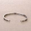 Load image into Gallery viewer, A True Friend is One Soul in Two Bodies silver bracelet
