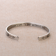 Load image into Gallery viewer, Wedding bracelet with message &quot;I can&#39;t say &quot;I do&quot; without you&quot; placed on top of a brown fabric
