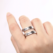 Load image into Gallery viewer, Enjoy the Journey Ring being worn by a model on her right middle finger
