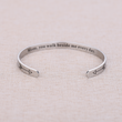 Load image into Gallery viewer, Mother memorial bracelet with message &quot;Mom, you walk beside me everyday&quot;
