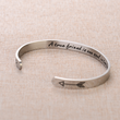 Load image into Gallery viewer, A True Friend is One Soul in Two Bodies silver cuff bracelet
