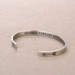 Load image into Gallery viewer, Friends Forever Boys Whatever silver cuff bracelet
