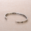 Load image into Gallery viewer, Silver Memorial bracelet with engraved message &quot;A piece of my heart lives in heaven&quot;
