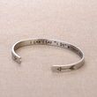 Load image into Gallery viewer, silver wedding bracelet with message &quot;I can&#39;t say &quot;I do&quot; without you&quot;
