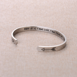 Load image into Gallery viewer, Rare As Is True Love, True Friendship Is Rarer silver cuff bracelet
