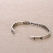 Load image into Gallery viewer, This Is The Beginning Of A Beautiful Friendship printed in a silver cuff bracelet for her
