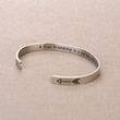 Load image into Gallery viewer, A True Friendship is a Journey Without an End silver cuff bracelet
