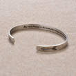 Load image into Gallery viewer, My Best Friend Is The One Who Brings Out The Best In Me silver cuff bracelet
