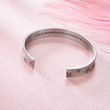 Load image into Gallery viewer, A True Friendship is a Journey Without an End Stars silver bangle
