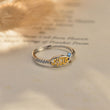 Load image into Gallery viewer, To My Daughter, Life with Jesus is Better Ichthus Adjustable Ring placed on top of a letter
