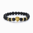Load image into Gallery viewer, Beaded Lion Bracelet on white background
