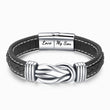 Load image into Gallery viewer, To My Son, I Love You Through and Through Linked Bracelet on a white background
