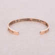 Load image into Gallery viewer, Remember whose niece you are rose gold cuff bracelet
