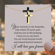 Load image into Gallery viewer, Personalized Memorial Cross Projection Necklace with heartwarming message card
