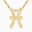 Load image into Gallery viewer, Pisces Zodiac Sign Pendant Necklace on a white background
